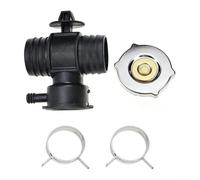Juego de accesorios de tubería de refrigerante con cubierta de tanque de agua y conector de cuatro vías para Chrysler 200 para Dodge para Caliber Journey para jeep Compass 2007 a 2018 reemplazando OEM