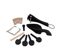 Juego de Accesorios de Violín 4/4, 10 Piezas, Ébano