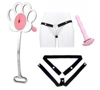 Juego de accesorios deportivos de protección especial para hombres, accesorios especiales para ropa interior, regalo para parejas: tipo A + tablero de ayuda negro + manguera de silicona en polvo - K +