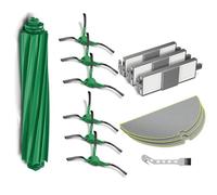 Juego de accesorios F/T para i-robot R-oomba 205 Dust Compactor Combo Robot, 1 rodillo principal, 3 almohadillas para fregona, 3 filtros Hepa, 6 cepillos laterales, piezas de repuesto