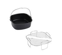 Juego de accesorios for freidora aire, rejilla for horno alambre for freidoras 3-5,8 cuartos, cesta for pasteles para Hornear Galletas y Pasteles