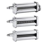 Juego de accesorios for máquina de pasta, compatible con todos los KitchenAid, batidoras de pie, que incluyen rodillo for láminas de pasta, cortador de espaguetis y cortador de fettuccine
