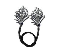 Juego de Accesorios for peinados for mujer, elegante rodillo for moño con flor, cola pez, rizador plumas diamantes imitación, rápido for largo, 2 uds(Type5)