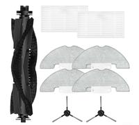 Juego de accesorios para aspiradora Cleanova Vexilar para robot aspirador W7, W9, W11, W15 con cepillos laterales de cepillo principal, filtros HEPA y almohadillas de fregona (A)