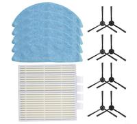 Juego de accesorios para aspiradora compatible con ILIFE G9 G9PRO V9 V9PRO incluyendo filtros de cepillos laterales y paños de fregona para un mantenimiento eficiente (B)