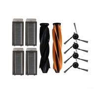 Juego de accesorios para aspiradora de 10 piezas, incluye un par de cepillos principales, cuatro cepillos laterales y cuatro filtros de alta ompatibles con Dreame X50s Pro, 10 y 10 Ultra