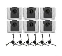 Juego de accesorios para aspiradora Dreame Aqua10 Roller y Aqua10 Ultra Roller Robot con 6 cepillos laterales y 6 bolsas de polvo para una limpieza eficaz del hogar