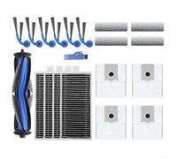 Juego de accesorios para aspiradora Ecovacs para Deebot T80 para Omni Robots con cepillo principal ABS paño de microfibra y filtro HEPA reutilizable (20 piezas)