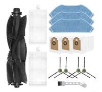 Juego de accesorios para aspiradora Lefant M2 Pro/M2S Pro con 1 cepillo principal, 6 paños de fregona, 4 filtros, 8 bolsas de polvo - Kit completo de repuesto para un mejor rendimiento de limpieza (A)