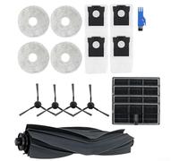 Juego de accesorios para aspiradora robot de 18 piezas con cepillo principal, cepillo lateral, bolsa de polvo y paño de fregona, para Dreame L10s para Pro Ultra Heat, L10s Ultra Gen 2, para X30 Ultral