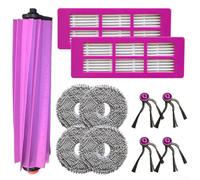 Juego de accesorios para aspiradora robot incluye cepillo principal, 4 cepillos laterales, 2 filtros, 4 paños de microfibra para Eureka J15 para Evo Ultra
