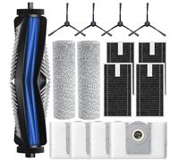 Juego de accesorios para aspiradoras ECÓVACS DEEBÓT X8 Omni, X8 PRO Omni, 15 piezas de repuesto incluye 1 cepillo principal, 2 paños de fregona, 4 filtros, 4 cepillos laterales, 4 bolsas para el polvo