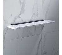 Juego de Accesorios para baño con toallero, toallero Negro de mármol Natural, Barra para Toallas, Soporte para Papel higiénico, Ganchos para Batas, Kit de Accesorios de baño, herrajes para