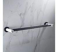 Juego de Accesorios para baño con toallero, toallero Negro de mármol Natural, Barra para Toallas, Soporte para Papel higiénico, Ganchos para Batas, Kit de Accesorios de baño, Accesorios para
