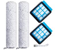 Juego de accesorios para Bissell CrossWave OmniForce 3912N 4046 | rodillos de cepillo y filtro, fácil reemplazo para limpiador de suelos con herramientas
