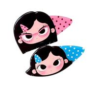 Juego de accesorios para cabello para uso diario, clips decorativos acrílicos para flequillo, sujeción lateral ordenada, par compacto para niña, detalle de atuendo informal, par de pasadores