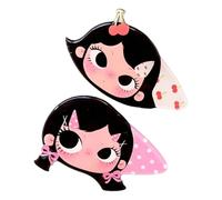 Juego de accesorios para cabello para uso diario, clips decorativos acrílicos para flequillo, sujeción lateral ordenada, par compacto para niña, detalle de atuendo informal, par de pasadores