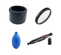 Juego de accesorios para cámara Canon EF-M de 32 mm f/1.4 STM con Canon EOS M6, M6 Mark II, incluyendo reemplazo de parasol de lente ES60, filtro UV, bolígrafo de limpieza, bomba de soplador de aire