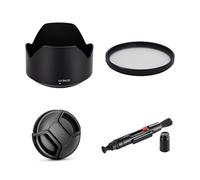 Juego de accesorios para cámara Sony Sonnar T* FE de 55 mm f/1.8 ZA con lente Sony a7R, a7R II, a7R III, a7R IV, a7R V, a7R V incluyendo reemplazo de parasol ALC-SH131, filtro UV MC, tapa de lente,