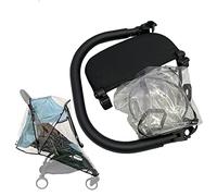 Juego de accesorios para cochecito de bebé compatible con los cochecitos Babyzen YOYO2 y YOYO3, barra protectora para cochecito de bebé y tabla de extensión de 15 cm y funda de lluvia.