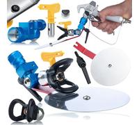 Juego de accesorios para cortadores de pintura de 7/8 pulgadas, boquilla 215 y tapa de boquilla RAC V, rosca de 7/8 pulgadas, junta, compatible con pulverizador de pintura sin aire | Accesorios de