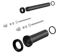 Juego de accesorios para desagüe y desagüe para inodoro de pared con acabado extendido