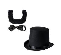 Juego de accesorios para disfraz de Abrahams Lincolns de 3 piezas, disfraz patriótico, disfraz del día del presidente, trajes de caballero para Halloween, trajes del día de los presidentes