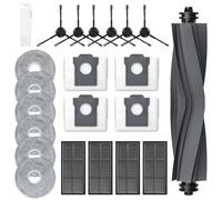 Juego de accesorios para Dreame L10s Ultra Gen 2/ L10s Pro Ultra Heat/Mova E30 Ultra/x30 Ultra, 1 cepillo principal, 4 bolsas para el polvo, 6 toallitas, 4 filtros, 6 cepillos laterales, piezas de