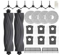 Juego de accesorios para Dreame L10s Ultra Gen 2/ L10s Pro Ultra Heat/ X30 Ultra/MOVA E30 Ultra, JKOISL 2 cepillos de rodillo 6 bolsas para el polvo 4 paños para fregona 6 cepillos laterales 2 filtros