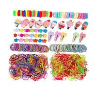 Juego de accesorios para el pelo para niñas, juego de gomas elásticas para el pelo, gomas para el pelo, coletas, gomas para el pelo, juego de gomas para el pelo para niñas, niños