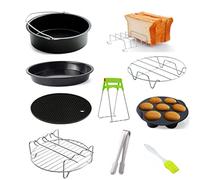 Juego de Accesorios para freidora de Aire de 6/7/8 Pulgadas y 9 Piezas, Accesorios para freidora de Aire para 3.2QT-5.8QT, se Adapta a Todas Las freidoras de Aire Profundo (7inch)