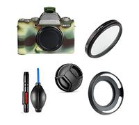 Juego de Accesorios para Fujifilm X-T200 con Fujifilm XC 15-45mm f/3.5-5.6 OIS PZ Lens Incluye Funda de cámara de Verde, Filtro UV, Parasol de Lente, Tapa de Lente, bolígrafo de Limpieza, Bomba