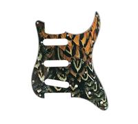 Juego de accesorios para guitarra y bajo, 11 agujeros, 3 capas, placa para rascar, 6 cuerdas, instrumento musical