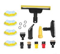 Juego de accesorios para Karcher SC1 SC2 SC3 SC4 SC5 para limpiadores de vapor EASYFIX, 4 cubiertas de paño de microfibra, cepillos y juntas tóricas, piezas de repuesto higiénicas de limpieza de