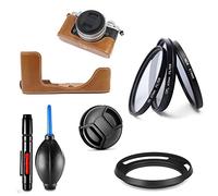 Juego de Accesorios para Nikon Zfc cámara con NIKKOR Z DX 16-50mm f/3.5-6.3 VR Lente Incluye Funda de Cuerpo marrón, Filtro UV CPL ND4, Parasol de Lente, Tapa de Lente, Pluma de Limpieza, Bomba