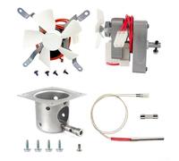 Juego de accesorios para parrilla de barbacoa resistente con motor de barrena y soplador de inducción para mantenimiento de parrilla de pellets (230V50HZ1.8RPM)