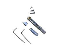 Juego de accesorios para puente de guitarra profesional negro para fijar y afinar cuerdas a instrumentos de bobina única Fácil instalación del puente de guitarra