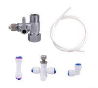 Juego de accesorios para purificador de agua LLPE de 15 m con accesorios de conexión rápida para sistema Osmis inverso, filtro de agua debajo del fregadero, grifo de beber (juego de tubos de 15 m)