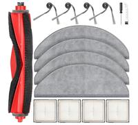 Juego de accesorios para Roborock Q10 X5+ / Q10 X5, 1 cepillo principal, 4 almohadillas de limpieza, 4 filtros HEPA, 4 cepillos laterales, 1 accesorio de limpieza, 1 destornillador, juego de piezas de