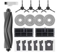 Juego de accesorios para robot aspirador Dreàme L10s Pro Ultra Heat, L10s Ultra Gen 2, X30 Ultra, Mova E30 Ultra, incluye 1 cepillo principal, 2 filtros HEPA, 4 cepillos laterales, 4 almohadillas de