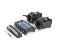 Juego de accesorios para scooter eléctrico Kugoo S1 S3 con cubierta de pantalla, empuñaduras ergonómicas para el pulgar y carcasa protectora de luz, color negro