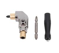 Juego de accesorios para taladro en ángulo recto, cuerpo totalmente metálico, adaptador de esquina de broca de 90 grados para controlador de impacto con mango Cr V