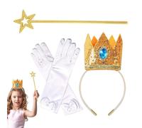 Juego de accesorios para tiara, tiara y magia para mujeres y niñas, suministros para fiestas de cosplay, accesorios de Halloween, disfraz para espectáculos, juego de rol de baile de promoción