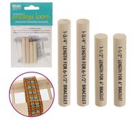 Juego de accesorios para varillas de telar sin fin Beadsmith de Deb Moffatt Hall para pulseras de 6 y 6,5 pies para hacer joyas y pulseras de aba