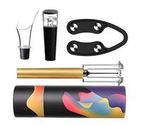 Juego de accesorios para vino, sacacorchos manual de 4 piezas | Kits de sacacorchos manual de 4 piezas | Abrebotellas de vino manual para camareros, camareros, cocina en casa, fiestas, restaurantes