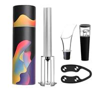 Juego de accesorios para vino, sacacorchos manual de 4 piezas | Kits de sacacorchos manual para botellas de vino,Abrebotellas de vino manual para camareros, camareros, cocina en casa,