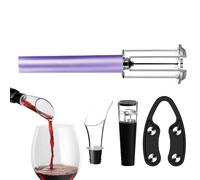 Juego de accesorios para vino, sacacorchos manual de 4 piezas,Kits de sacacorchos manual para botellas de vino - Sacacorchos fácil, accesorio de bar, abridor de botellas de vino para camareros