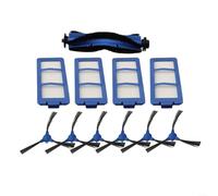 Juego de accesorios RoboVac Hybrid+ con cepillo principal, 6 cepillos laterales y 4 filtros para mantener la limpieza al vacío y el control del polvo