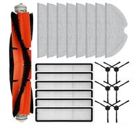 Juego de accesorios todo en uno para cepillo principal de aspiradora Mova Z500, cepillos laterales, filtros y paño de fregona (B)