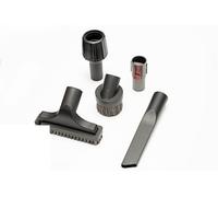 Juego de accesorios universales para aspiradoras, 3 piezas con 2 adaptadores universales (30 - 38 mm) para conexiones redondas y Dyson V7 (3 unidades)